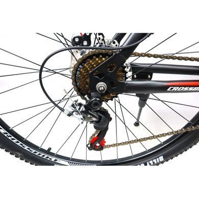 , 27.5", 17", Сталь, 21 швидкість, Чорний