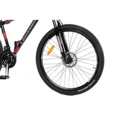 Велосипед CrossBike Everest 27"17" Чорний-Червоний