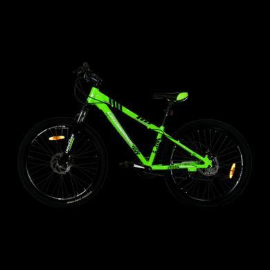 , 26", 13", Алюміній, 21 швидкість, Зелений, Дисковий механічний