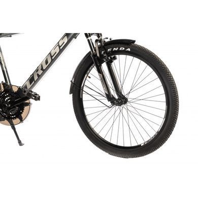 , 26", 19", Алюміній, 21 швидкість, Сірий, V-Brake