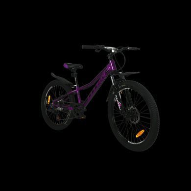 , 24", 11", Алюміній, 7 швидкостей, Фіолетовий, Дисковий механічний