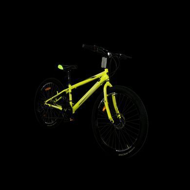, 26", 13", Сталь, 21 швидкість, Жовтий, Дисковий механічний