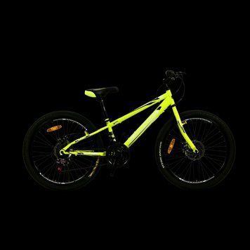 Велосипед CROSSBIKE Spark D 24" 11" Неоновий-Жовтий