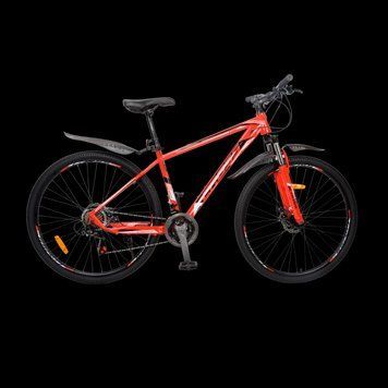 , 27.5", 17", Сталь, 21 швидкість, Чорний, Дисковий механічний